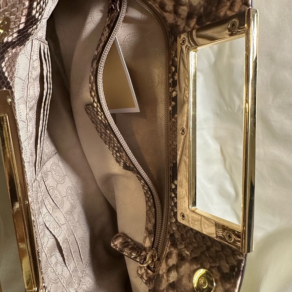 Michael Kors Blush Snakeskin Clutch - Picture 7 of 9